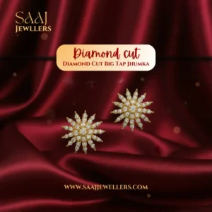 Diamond Cut Big Tap Jhumka