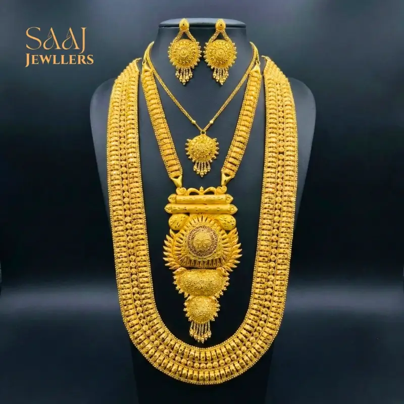 18K Traditional Gold Classic Sitahar Set